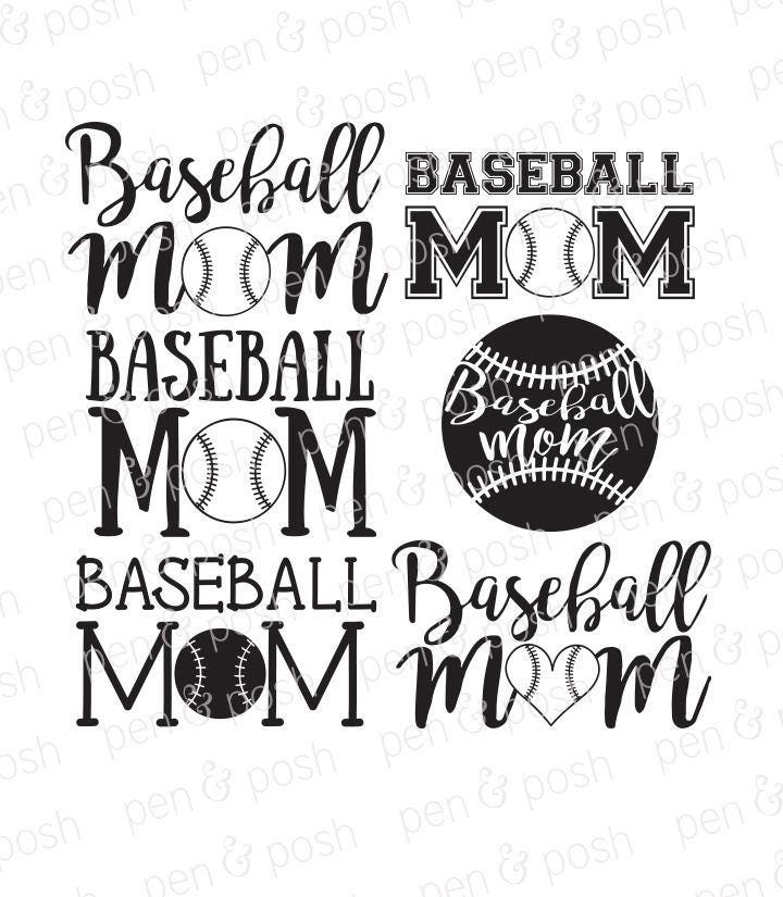 Download Baseball Mom SVG Baseball SVG Baseball Heart SVG