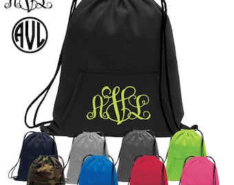 Monogram Sweatshirt Cinch Bag WAS 24.95 NOW 14.97