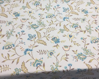 Waverly Carolina Crewel Mist blue Fabric By the yard