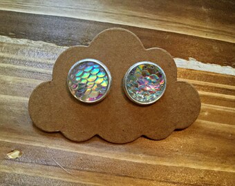 Iridescent Mermaid Earrings