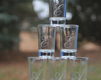 Personalized Etched Shot Glass