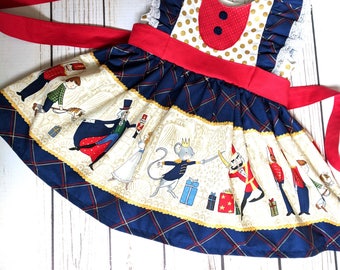 Girls Christmas dress, Christmas dresses for girls, Christmas dress, Christmas dress ruffles, Christmas party dress, Sizes 12-18 m to 10