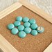 Turquoise Stones Push Pins, Blue Rock Thumbtacks, Texture Stone Pushpin Set, Natural Pushpin Set, Decorative Rock, Blue Decorative Thumbtack