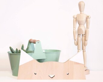Wooden Figure "Catface"