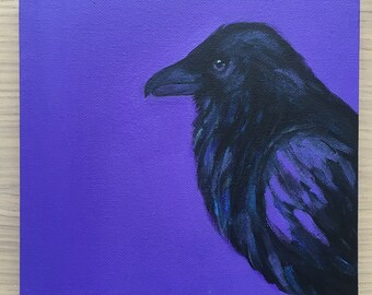 The Raven • Original Acrylic Painting
