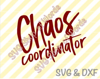 Chaos Coordinator SVG - SVG File - DXF File - Read Details!