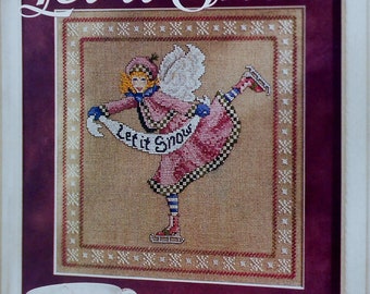 De Selby LET IT SNOW Figure Skater - Counted Cross Stitch Pattern Chart - fam