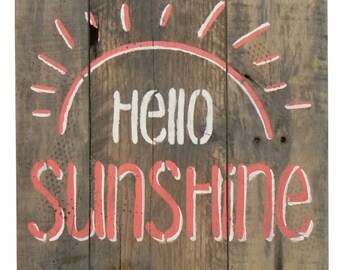 Hello Sunshine: Pallet Art