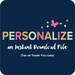 Add Personalization to an Instant Download Tag or Thank You Card Design