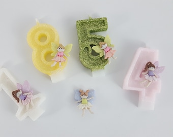 Fairy Glitter Number Candles