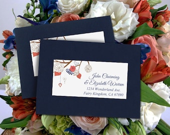 rsvp address label etsy