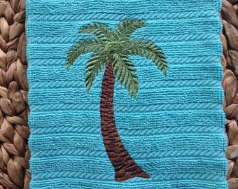 Palm Tree - TERRY - Kay Dee - Cotton 16x28 Kitchen Hand Towel