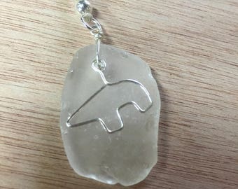 Beach glass necklace