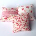 Floral mini pillows 1:12 scale, Dollhouse miniature cushions, set of three throw pillow, ma02