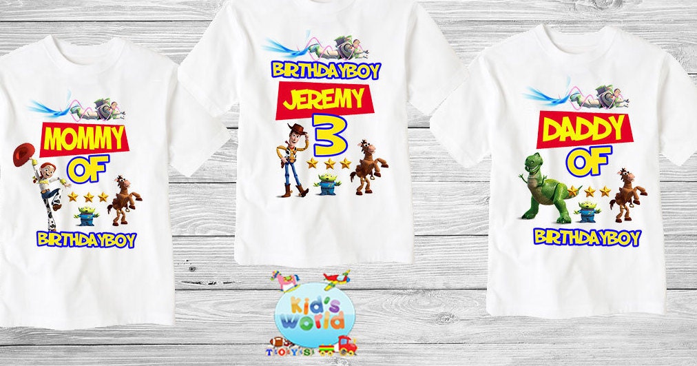 toy story shirts birthday