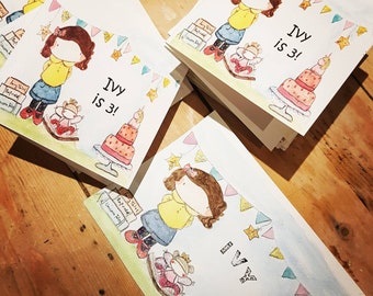 Personalised birthday party invitation package