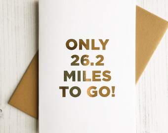 Good Luck Marathon Card