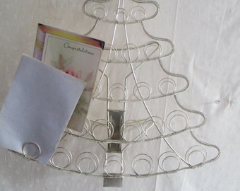 Tree Picture Card Holder Free standing Christmas Display