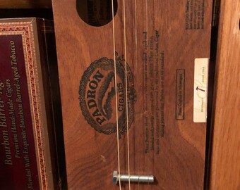 Padron Fretless Acoustic Electric Cigar Box Guitar (#29)