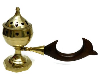 Easy Burner w/handle for Smudging and Cleansing Process.