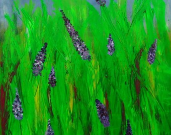 Kind of MisQue. Acrylic painting meadow 60 x 80 cm