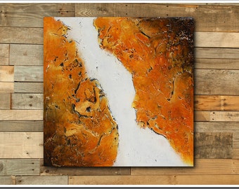 Original Textured Abstract Painting - FREE SHIPPING