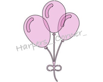 Pink Balloons Print- printed and shipped or digital