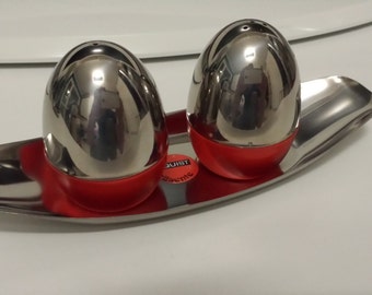 Quist Salt and Pepper Shakers Made in West Germany Space Age 70s Red