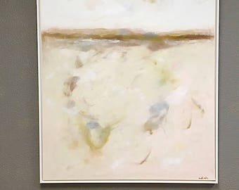 Abstract Coastal Painting - Bird Song Sea 36 x 48