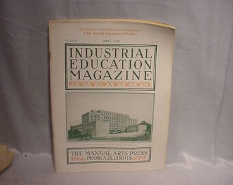 1930 April Magazine Industrial Education