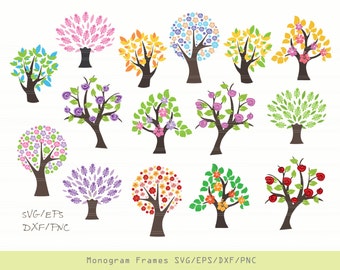 Tree SVG, tree sticker, tree clipart, tree vinyl decal, svg files for cricut INSTANT DOWNLOAD - Royalty Free, Commercial Use, Business Use.