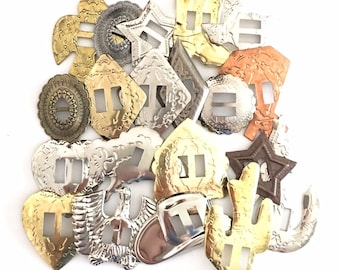 CONCHOS GRAB BAG Mixed Western Shapes 100 pcs