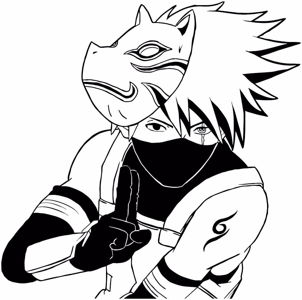 Naruto Hatake Kakashi Anbu Anime Decal Sticker for