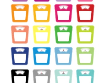 Scale stickers (planner Stickers)