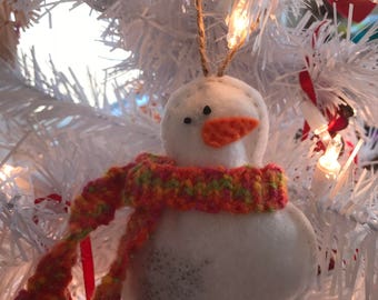 Felt Snowman Ornament
