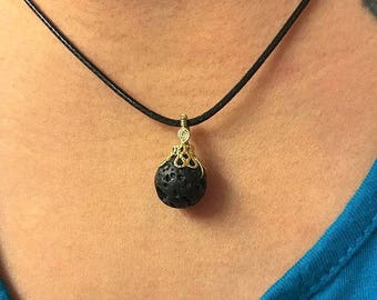 Lava Stone Oil Diffuser Necklace