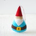 PDF Pattern - Woodland Gnome Felt Sewing Pattern, Winter Holiday Felt Ornament Pattern, Christmas Ornament, Softie Pattern