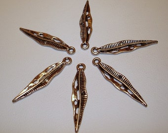 Leaf Alloy Charms (Qty 10) - B4