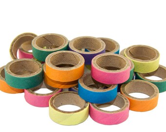 BULK (100) Birdie Bagel Bitty Bites 1" Bird Toy Parts Small Chew Toy Foot Toy Small Craft Gerbil Chew Hamster