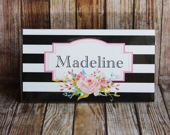 Checkbook Cover, Monogrammed Checkbook Cover, Personalized Checkbook Cover, Custom Checkbook Cover, Vinyl Checkbook Cover