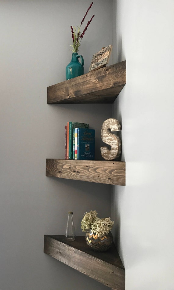 Corner Floating Shelves Shelf Wooden Nursery Rustic Bathroom Corner Floating Shelves Shelf Wooden Nursery Rustic Bathroom