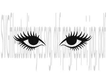 T-shirt svg, Eyelashes SVG File, Makeup SVG File, eye svg, woman svg, eyebrow svg, jumper svg, eyelashes cut files, dxf, png, eps, jepg, pdf