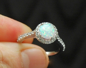 Opal promise ring | Etsy