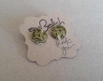 Fabric Button Studs *free shipping*