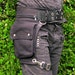 Utility belt with removable thigh strap and 5 cm metal buckle * plus sizes also, Festival belt, Holster bag, waist pockets, hip purse