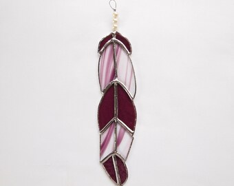 Stained Glass Feather Suncatcher