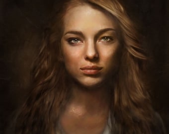 Custom Portrait, Custom Lady Portrait, Lady Commission, Custom Digital Portrait, Model Portrait, Personalized Digital Drawing, Artimoment