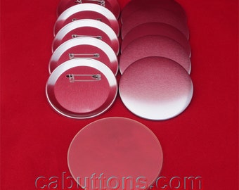 2-1/4" 2.25 inch in TECRE Standard Pin Back Button / Badge Set (250 pcs.) for badge button makers machines
