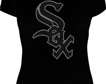 Rhinestone Chicago White Sox Shoe Tee