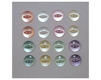 160 x buttons basic 14 mm 2 holes set R - 000829